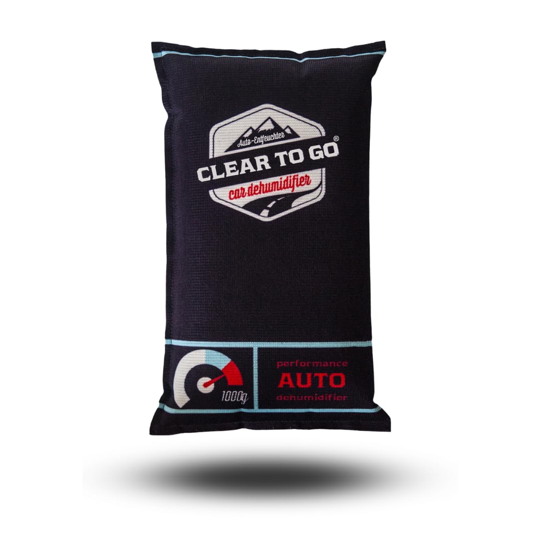 Clear To Go Auto Entfeuchter - Entfeuchter Kissen Für Beschlagene Autoscheiben - Luftentfeuchter für das Auto - 1kg Silikagel Auto, Wohnmobile - Feuchteabsorber - wiederverwendbarer Luftentfeuchter von Clear To Go