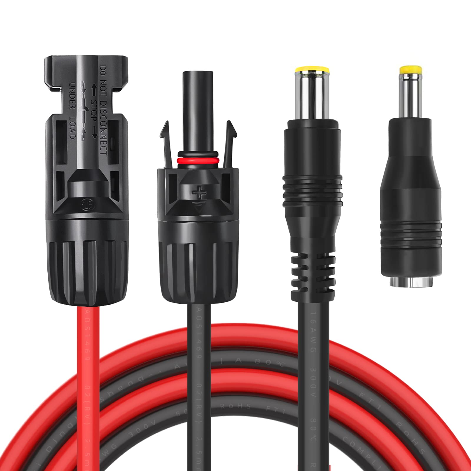 Cleqee Solarpanel-Stecker zu DC 8mm Adapter Verlängerungskabel 16 AWG mit DC 5.5mmx2.5mm Adapter für GZ Portable Backup Power Station, Solargeneratoren 6,23ft/1,9m Cleqee Solarpanel-Stecker zu DC 8mm Adapter Verlängerungskabel 16 AWG mit DC 5.5mmx2.5mm Adapter für GZ Portable Backup Power Station, Solargeneratoren 6,23ft/1,9m von Cleqee