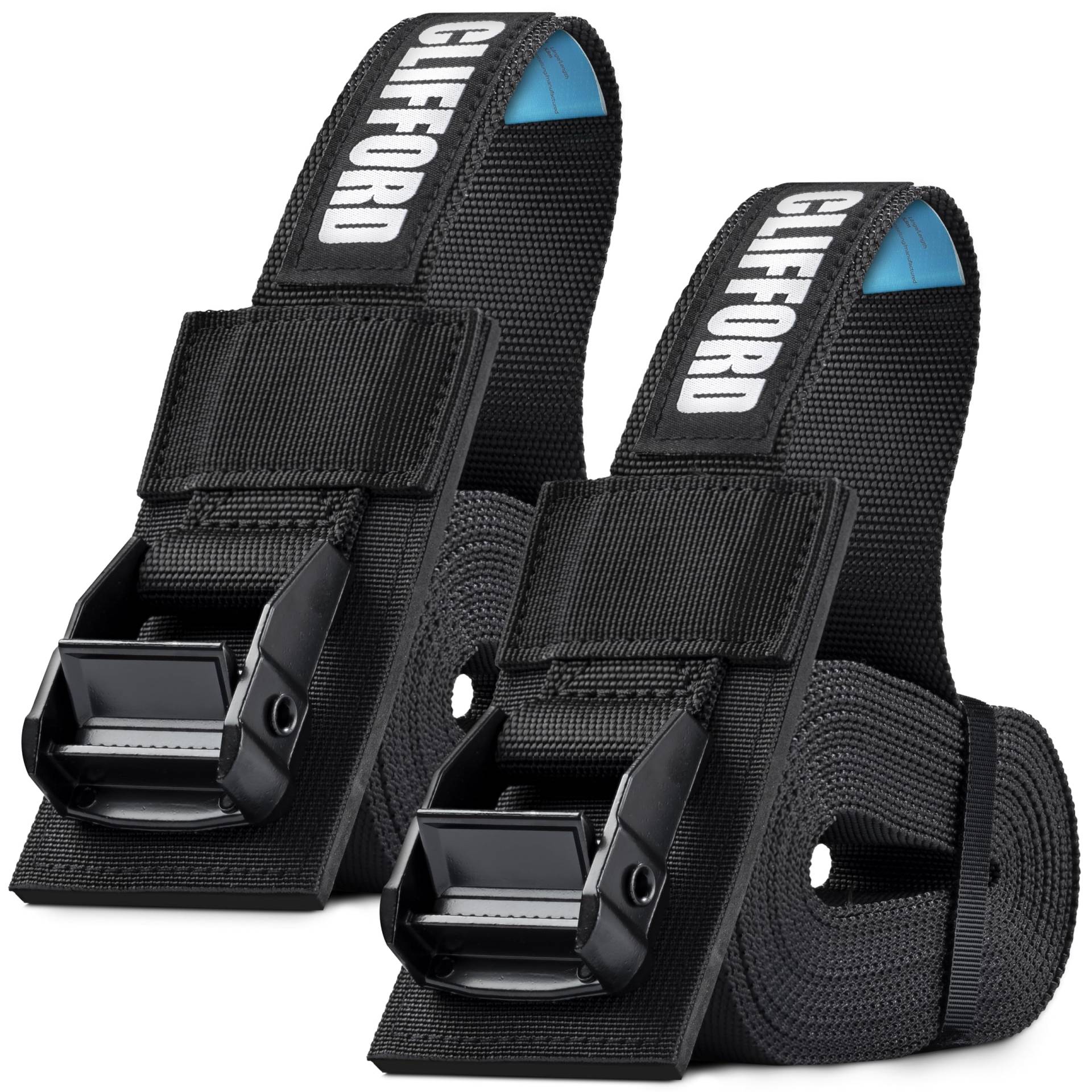 CLIFFORD Spanngurte I 38mm I Extra Breit I 2,0m - 5,5m I 400Kg/800Kg I EN12195-2 Zurrgurt Spanngurt Straps I Zurrgurte für Auto, Motorrad, SUP Board, Dachbox, Dachträger CLIFFORD Spanngurte I 38mm I Extra Breit I 2,0m - 5,5m I 400Kg/800Kg I EN12195-2 Zurrgurt Spanngurt Straps I Zurrgurte für Auto, Motorrad, SUP Board, Dachbox, Dachträger von CLIFFORD