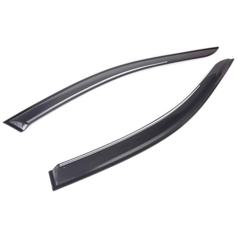 ClimAir Car Comfort Windabweiser kompatibel mit Opel Corsa D/E 3 türer 2006-2014, Rauchgrau von ClimAir