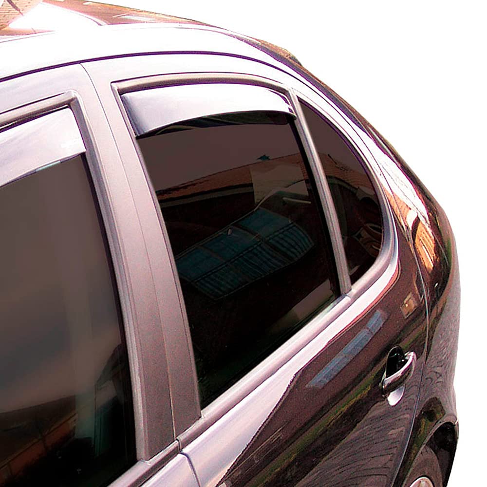 Hintere Windabweiser (1 Set) für die Fahrer und Beifahrerseite-CLS004M2117D passend für Hyundai Tucson SUV, TYP NX4e, 5-Door, 2020- Dunkles Material von ClimAir