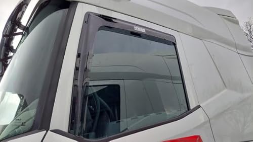 Vordere Windabweiser (1 Set) für die Fahrer und Beifahrerseite-CLS0046123D passend für Man TG3/TGL/TGM/TGS/TGX ALLE VERSIONEN Links & RECHTS GELENKT, 2-Door, 2022-, Dunkles Material von ClimAir