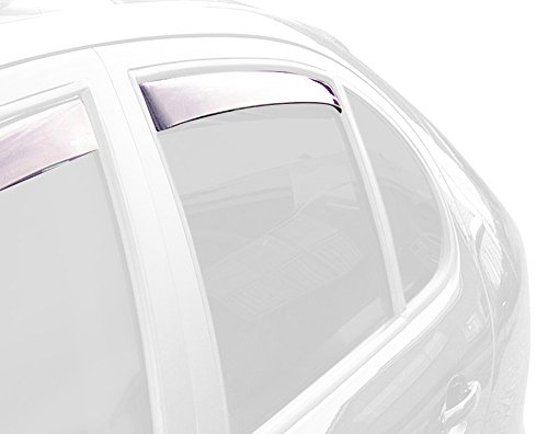ClimAir Car Comfort Windabweiser Master Schwarz (Hinten) kompatibel mit Audi A4 B9 Avant 2015- von ClimAir