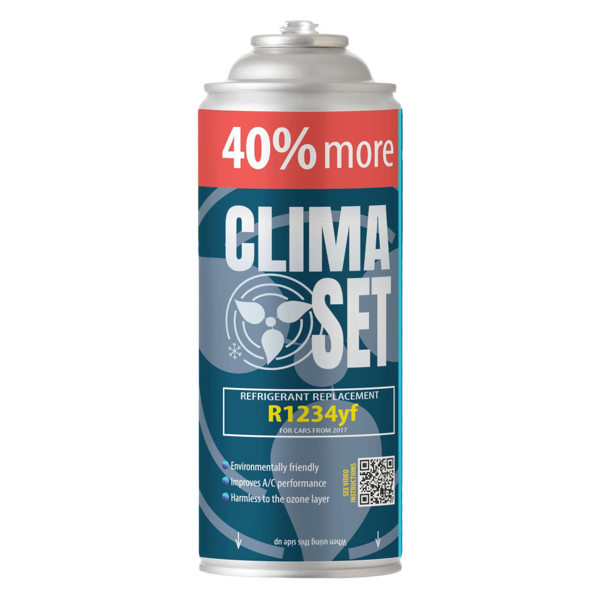 ClimaSet Recharge clim R1234yf - 1x235 g - Climatisation - Climatiseur voiture - Recharge climatisation voiture - Gaz R1234yf - cartouche gaz - ECO - Recharge pour climatisation ClimaSet Recharge clim R1234yf - 1x235 g - Climatisation - Climatiseur voiture - Recharge climatisation voiture - Gaz R1234yf - cartouche gaz - ECO - Recharge pour climatisation von Clima Set