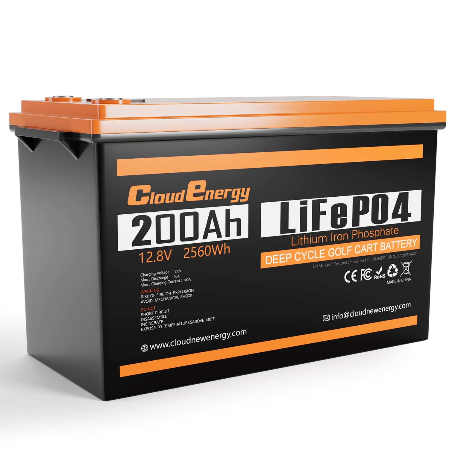Cloudenergy 12V LiFePO4 200Ah Lithium-Batterie mit 10+ Jahren Lebensdauer, 6000+ Zyklen, 2560Wh Leistung. IP65 wasserdicht, ideal für Marine, Solar und Wohnmobile.… Cloudenergy 12V LiFePO4 200Ah Lithium-Batterie mit 10+ Jahren Lebensdauer, 6000+ Zyklen, 2560Wh Leistung. IP65 wasserdicht, ideal für Marine, Solar und Wohnmobile.… von Cloudenergy