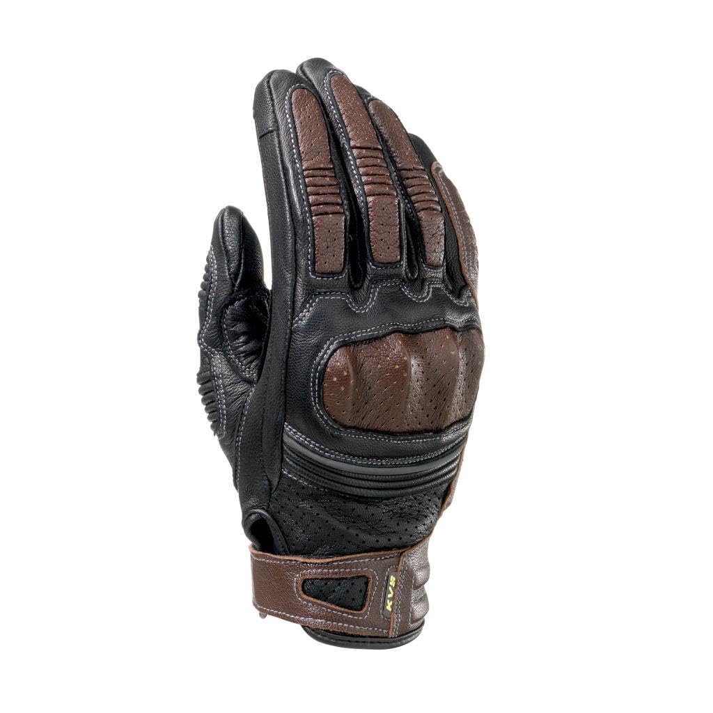 Clover KVS Handschuh Leder kurz, schwarz/dunkelbraun, Größe XXL von Clover