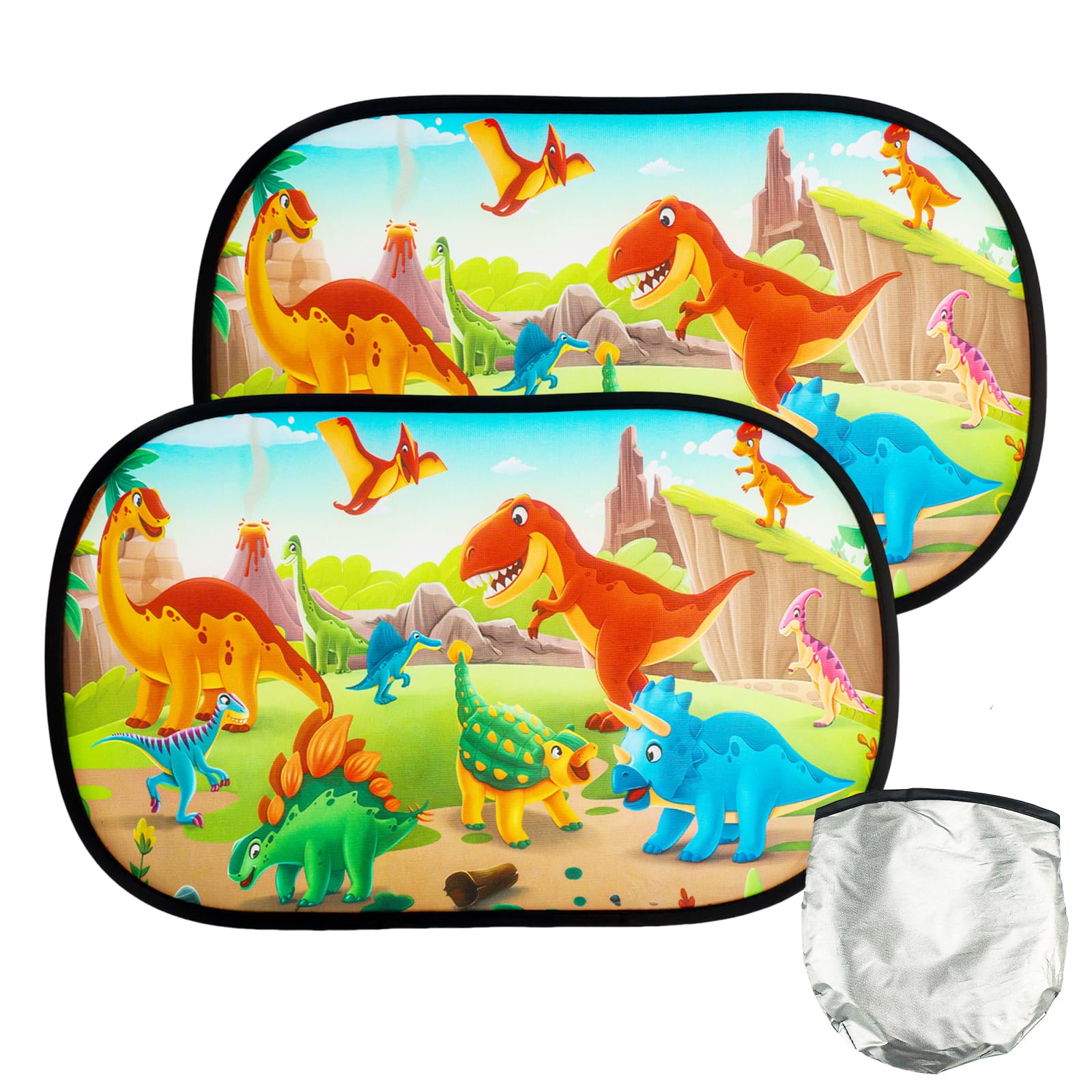 2PCS Sonnenschutz Auto Baby Mit Uv Schutz, 48x30cm Autofenster Sonnenblende, Autofenster Sonnenschutz Kinder Verdunklung Mit 2 Sonnenschutz Auto Saugnapf, (Unterwasserwelt-GrüNe SchildkröTe) von Clvsyh