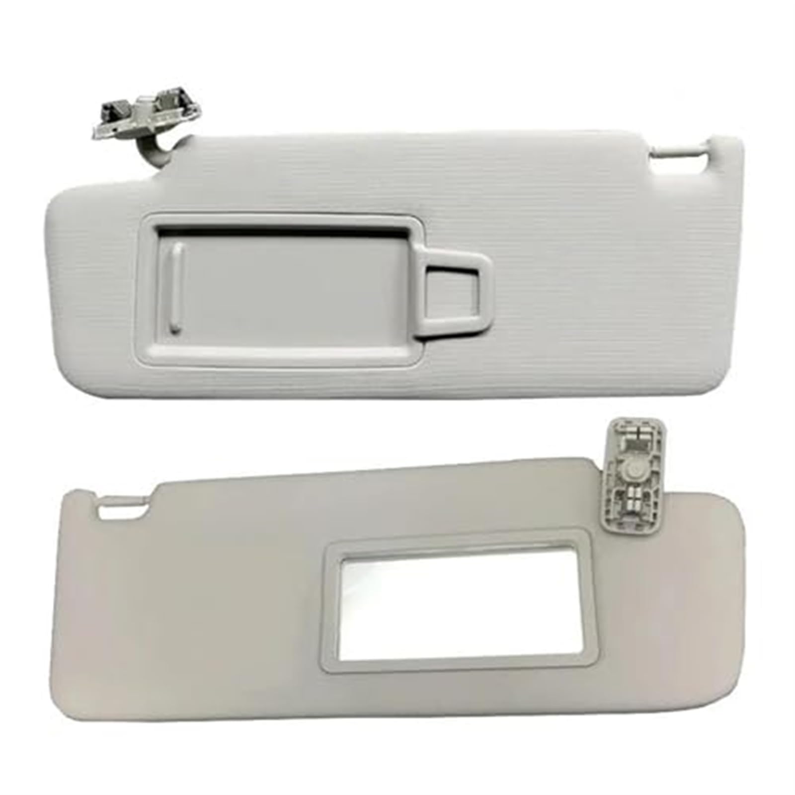 Clynex 1/2 Stück Linke Fahrerseite, rechte Beifahrerseite, Auto-Sonnenblende mit Spiegel, for VW, for Xinrui, for Jetta, for Santana, 2013–2018 Auto-Sonnenblende(Grey Left and Right) von Clynex