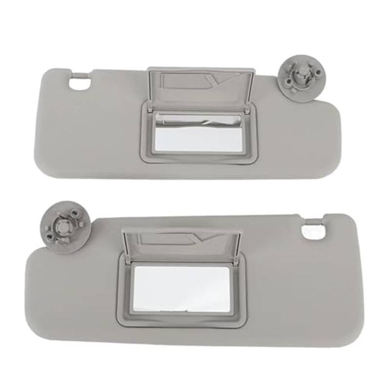 Clynex 1 Paar Sonnenblende Links rechts Sonnenblende mit Spiegelersatz, for Chevy, for Sonic for Aveo 2012–2016, grau, Linke Fahrerseite Auto-Sonnenblende von Clynex