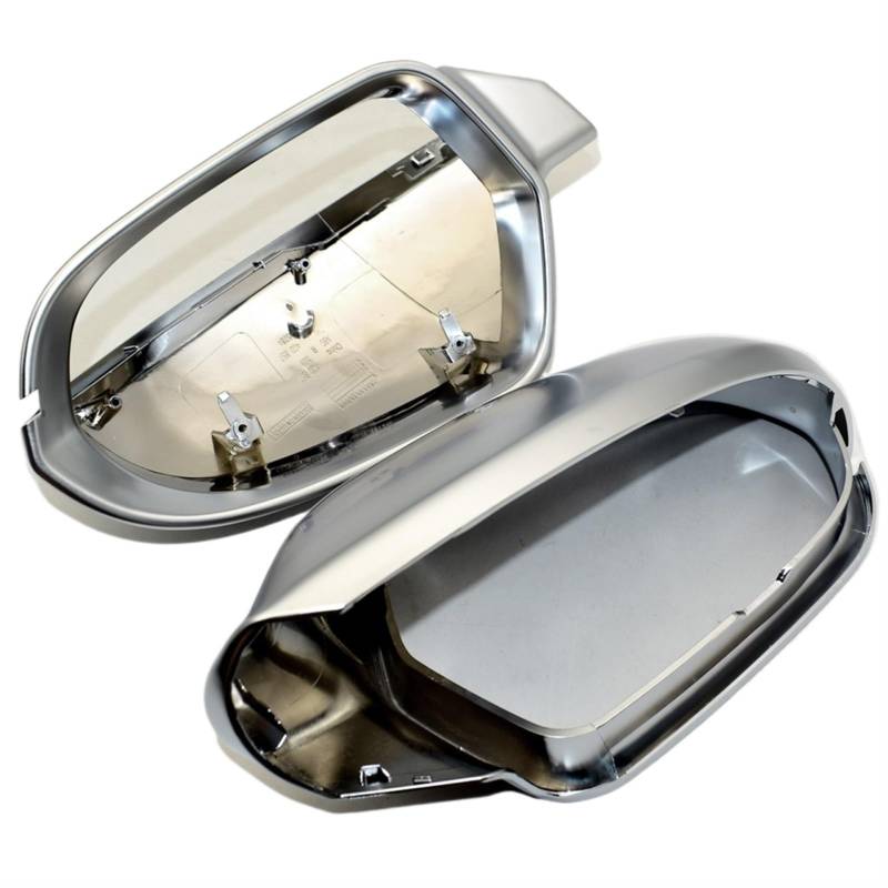 Clynex 1 Pair Car Rearview Mirror Shell Cover Protection Cap, for, A6 C7 S6 2012-2018 Wing Mirror Matte Chrome Cover Car Accessories Auto-Außenspiegelabdeckung von Clynex