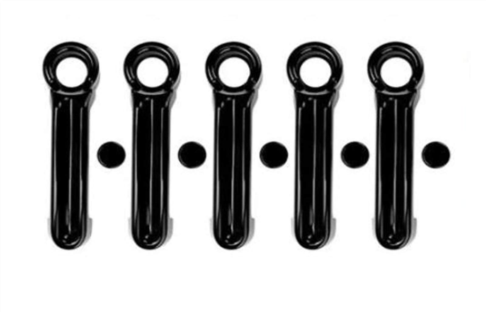 Clynex 10 Stück ABS-Auto-Außentürgriffabdeckungsverkleidung, for Jeep, Wrangler JK 2007–2017 Autotürgriffabdeckung Abdeckung für Außentürgriffe(Black) von Clynex