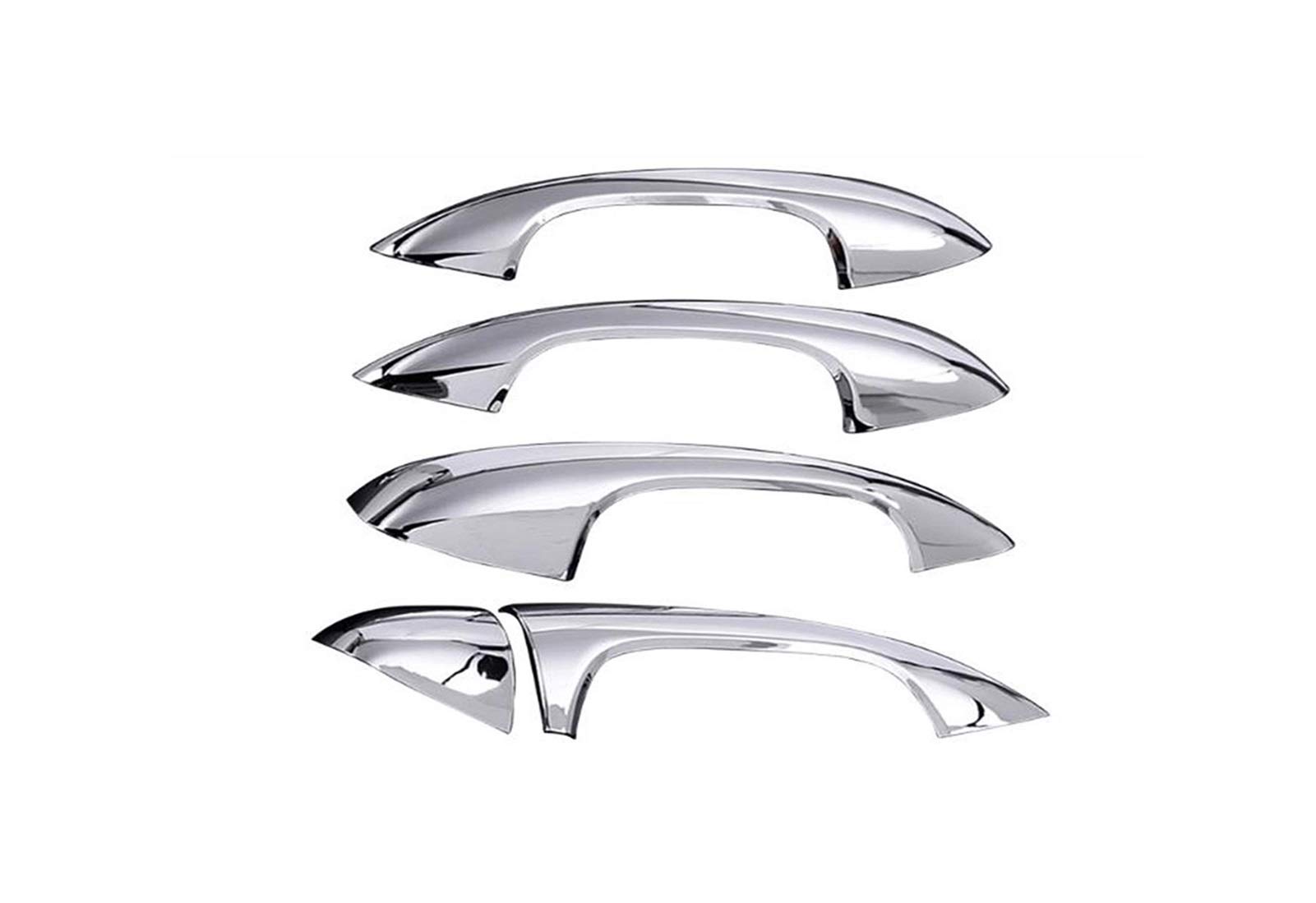 Clynex 143/5000, for Mercedes-Benz, A-Klasse A180 A200 A250 W177 V177 B-Klasse W247 2019 2020, Kohlefaser-Auto-ABS-Chrom-Türgriffabdeckung Abdeckung für Außentürgriffe(Sliver) von Clynex