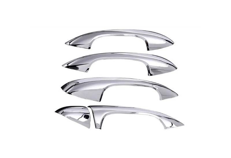 Clynex 143/5000, for Mercedes-Benz, A-Klasse A180 A200 A250 W177 V177 B-Klasse W247 2019 2020, Kohlefaser-Auto-ABS-Chrom-Türgriffabdeckung Abdeckung für Außentürgriffe(Sliver) von Clynex