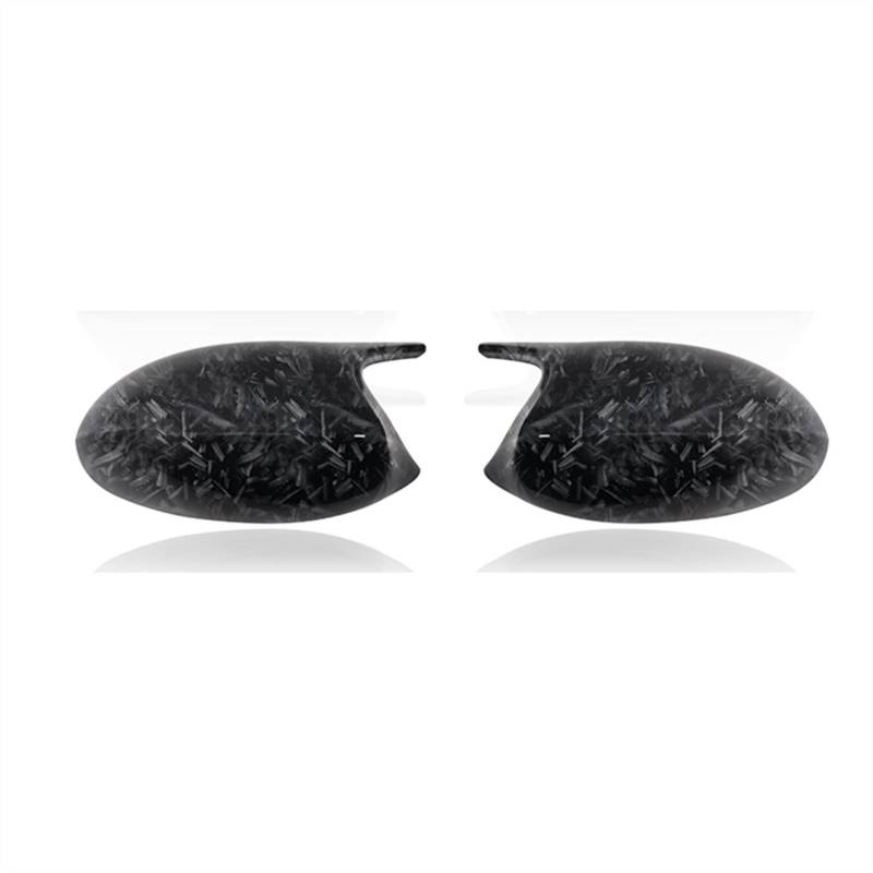 Clynex 1pair Rear View Side Case Trim Style Car Rearview Mirror Cover, for, E87 E81 E82 E90 E91 E92 E93 ABS Carbon Fiber Auto-Außenspiegelabdeckung(Forged Carbon Look) von Clynex
