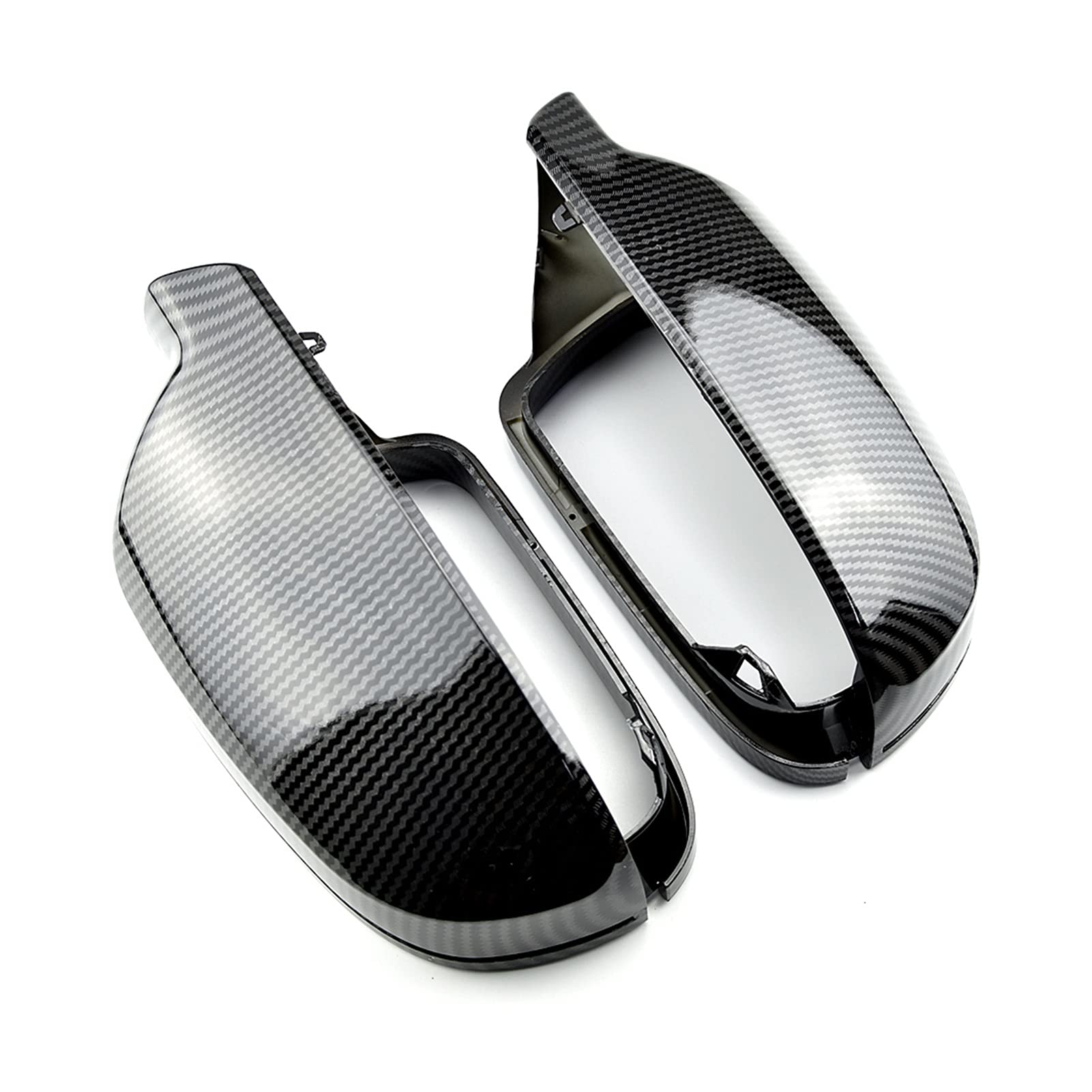 Clynex 2 Pcs Car Mirror Cover, for, A4 A5 S5 B8.5 B8 RS5 RS4 S6 S4 Car Mirror Cover Signal Light Protection Cover Auto-Außenspiegelabdeckung(Carbon Look-B8.5) von Clynex