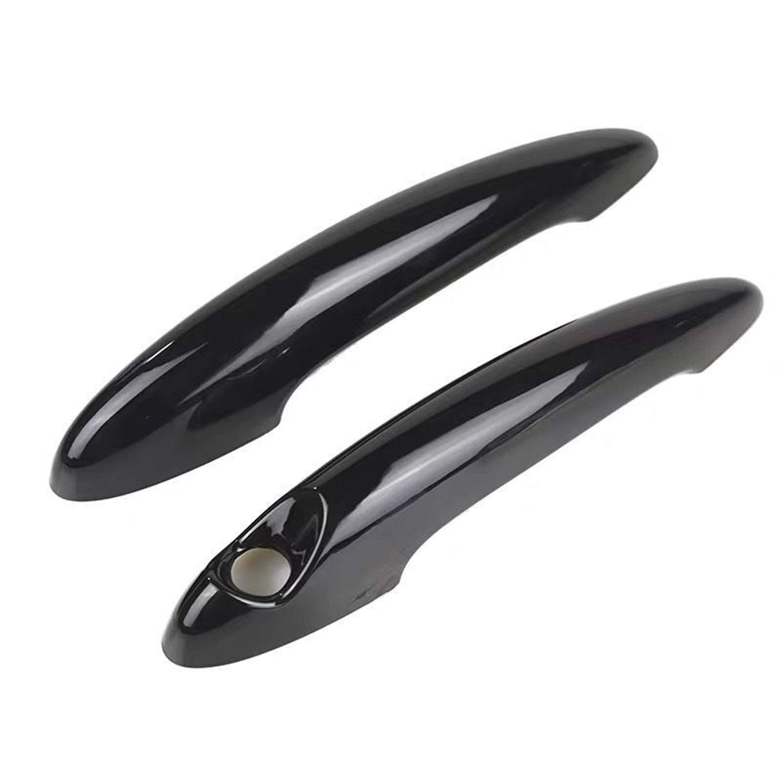 Clynex 2 Stück Auto-Türgriffabdeckungen, Verkleidung, Dekor, schwarzes Autozubehör, for MINI, Cooper S R50 R53 R56, Türgriffabdeckung, Auto-Styling Abdeckung für Außentürgriffe(Black) von Clynex