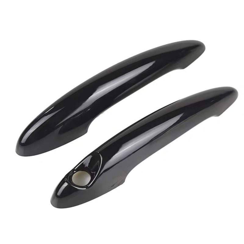 Clynex 2 Stück Auto-Türgriffabdeckungen, Verkleidung, Dekor, schwarzes Autozubehör, for MINI, Cooper S R50 R53 R56, Türgriffabdeckung, Auto-Styling Abdeckung für Außentürgriffe(Black) von Clynex