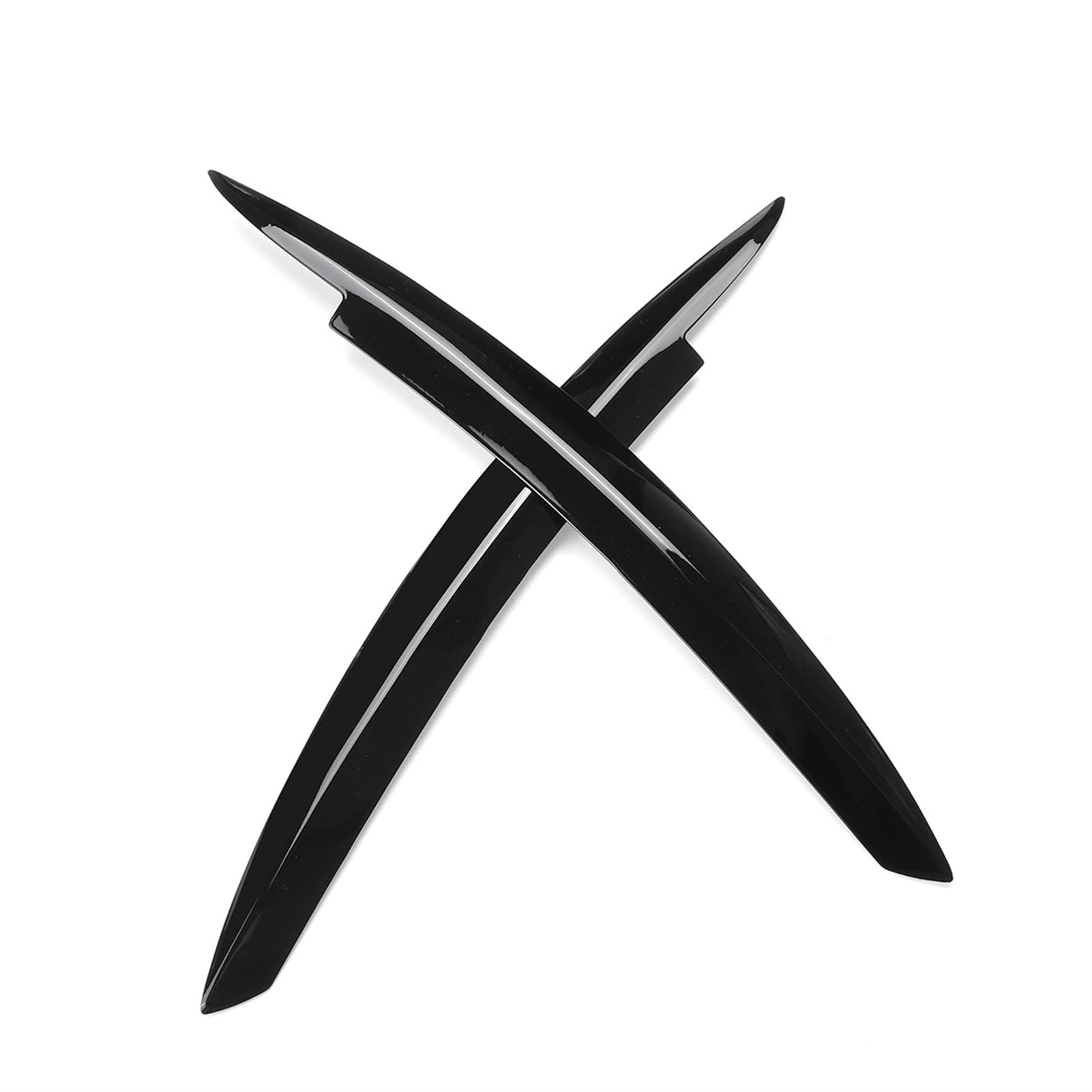 Clynex 2 Stücke Auto Heckscheibe Seitenspoiler Flügel Canard Canards Splitter Frontscheinwerfer Augenlid Zierleisten, for Golf 6 MK6 GTI/GTR/GTD 2008-2013(Black Trim) von Clynex