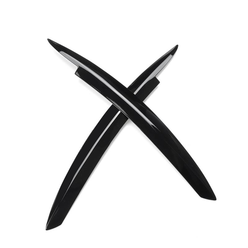 Clynex 2 Stücke Auto Heckscheibe Seitenspoiler Flügel Canard Canards Splitter Frontscheinwerfer Augenlid Zierleisten, for Golf 6 MK6 GTI/GTR/GTD 2008-2013(Black Trim) von Clynex