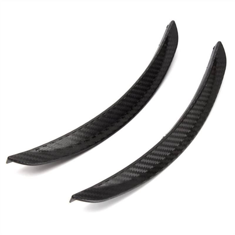 Clynex 2 stücke 24,5 cm Universal Auto Kotflügelverbreiterungen Schmutzfänger Spritzschutz Radlauf Augenbraue Lippe Auto LKW SUV Carbon Faser Auto-Schmutzfänger von Clynex