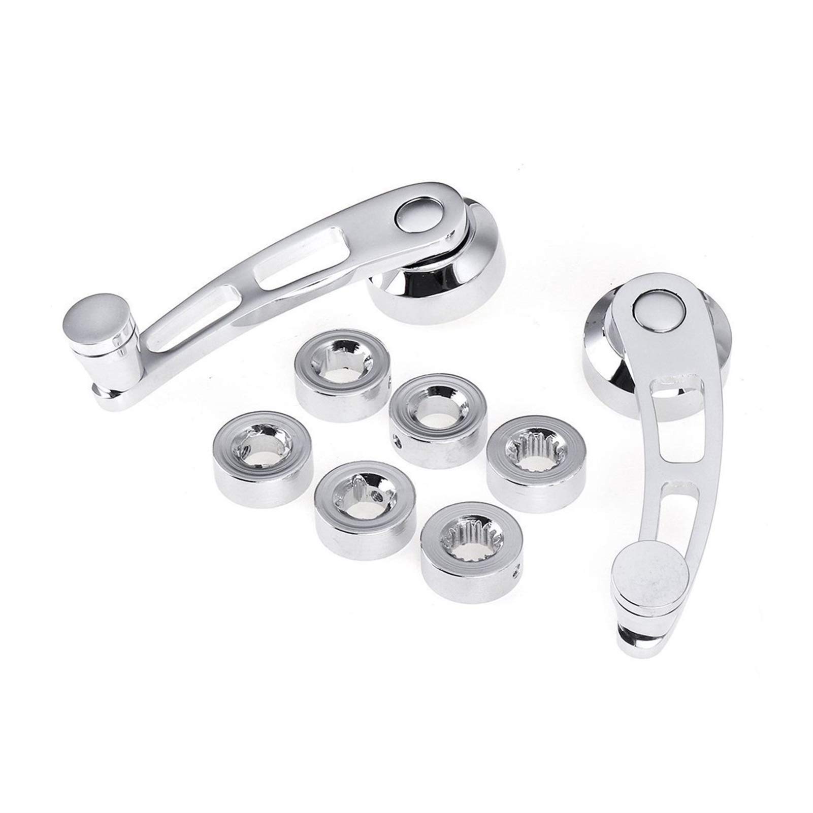 Clynex 4 1/4 "EIN Paar Auto Fenster Kurbel Kit Außentürgriffe Hot Rod, for Chevy, for Ford, for Chrysler, Chrom Billet Aluminium Abdeckung für Außentürgriffe Clynex 4 1/4 "EIN Paar Auto Fenster Kurbel Kit Außentürgriffe Hot Rod, for Chevy, for Ford, for Chrysler, Chrom Billet Aluminium Abdeckung für Außentürgriffe von Clynex