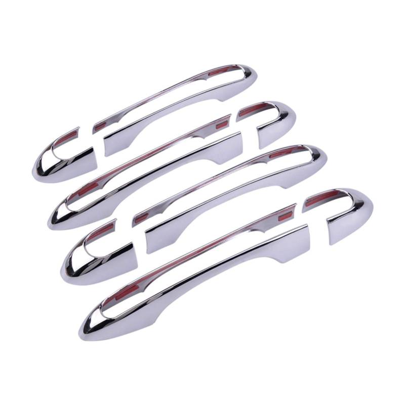 Clynex 4 Set Auto Außentürgriff Randabdeckung Hohlform-Styling, for Jeep, Cherokee 2014 2015 2016 2017 2018 2019 2020 Abdeckung für Außentürgriffe von Clynex