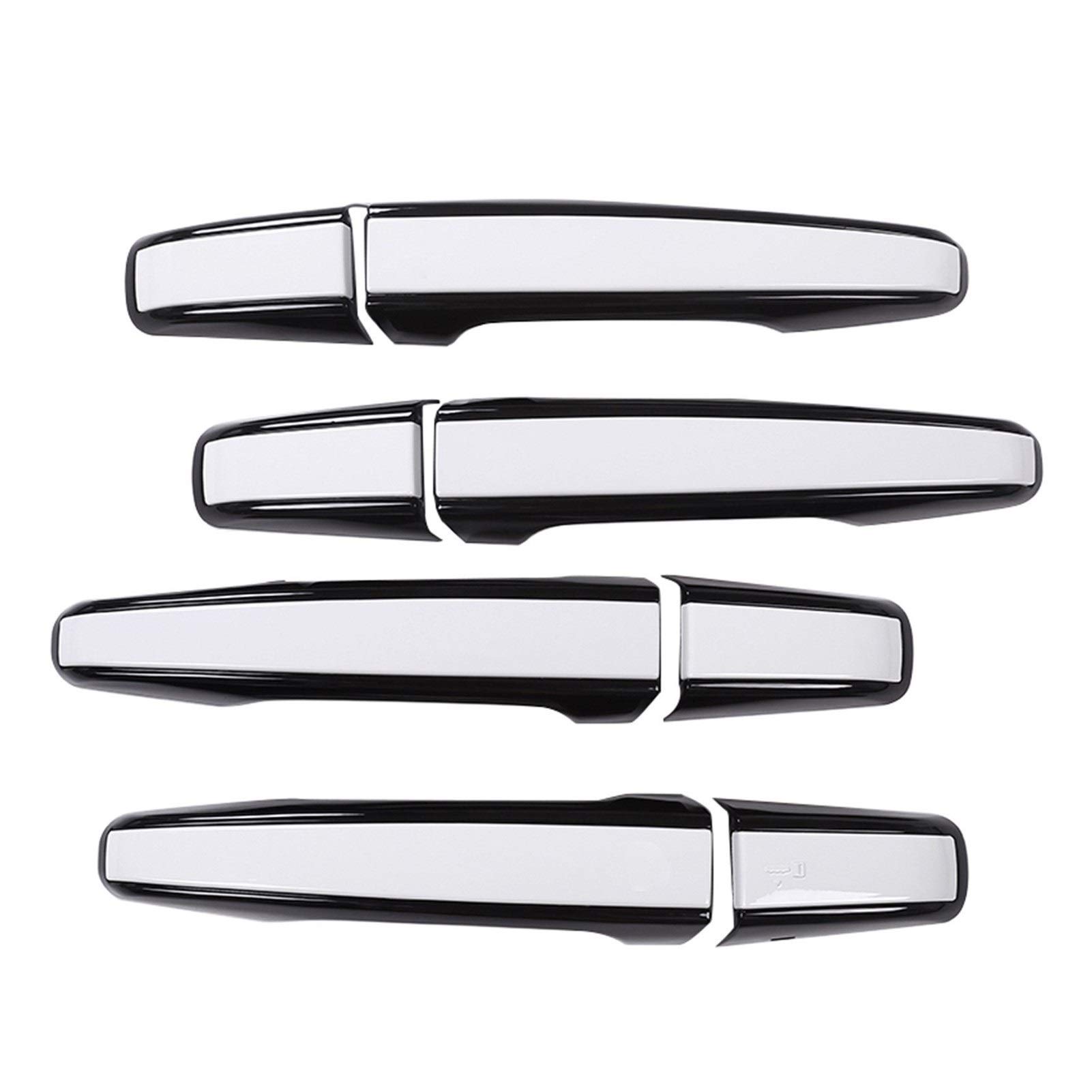 Clynex 4 Set Auto Außentürgriff Zierabdeckung Kunststoff Dekoration Lünette, for Land Rover, Discovery 5, for Sport Vogue Evoque Abdeckung für Außentürgriffe von Clynex
