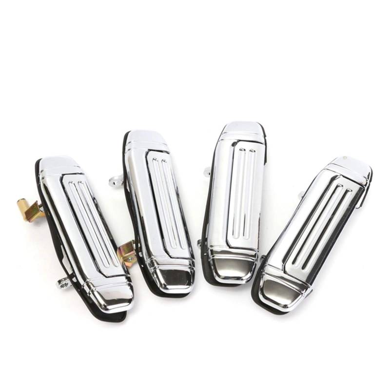 Clynex 4 Stück Auto Mofaner Chrom Türgriff Ersatz, for Mitsubishi, Pajero 1992 1993 1994 1995 1996 1997 Autozubehör Türgriff Abdeckung für Außentürgriffe von Clynex