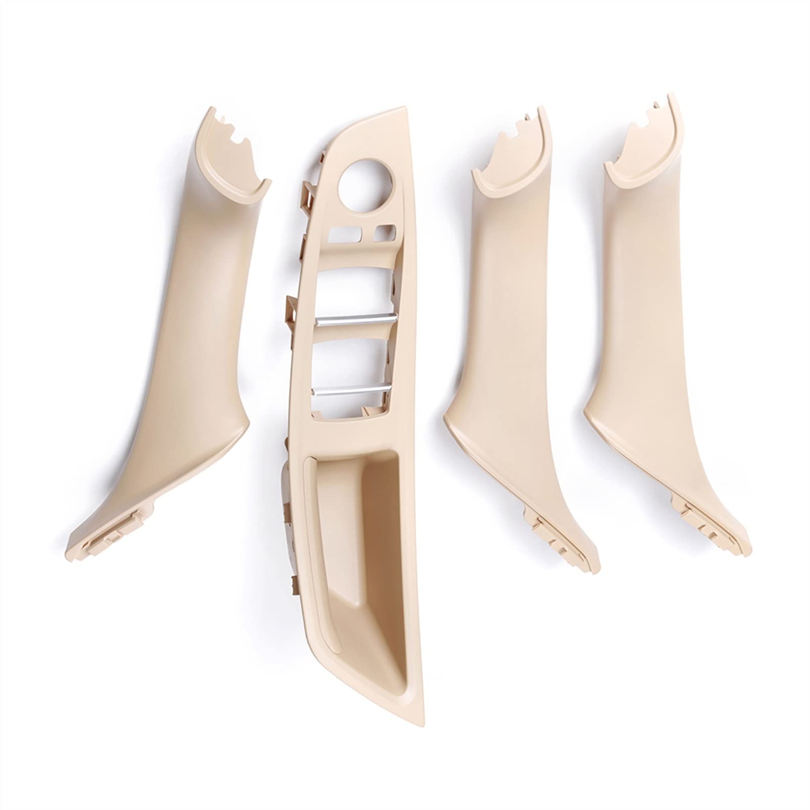 Clynex 4 Teile/Satz Auto Innentür Armest Griff Fensterheber Schalter Taste Rahmen Panel, for, for F10 F11 F18 5 Serie 2010-2017 Auto-Innentürgriff(Beige) von Clynex