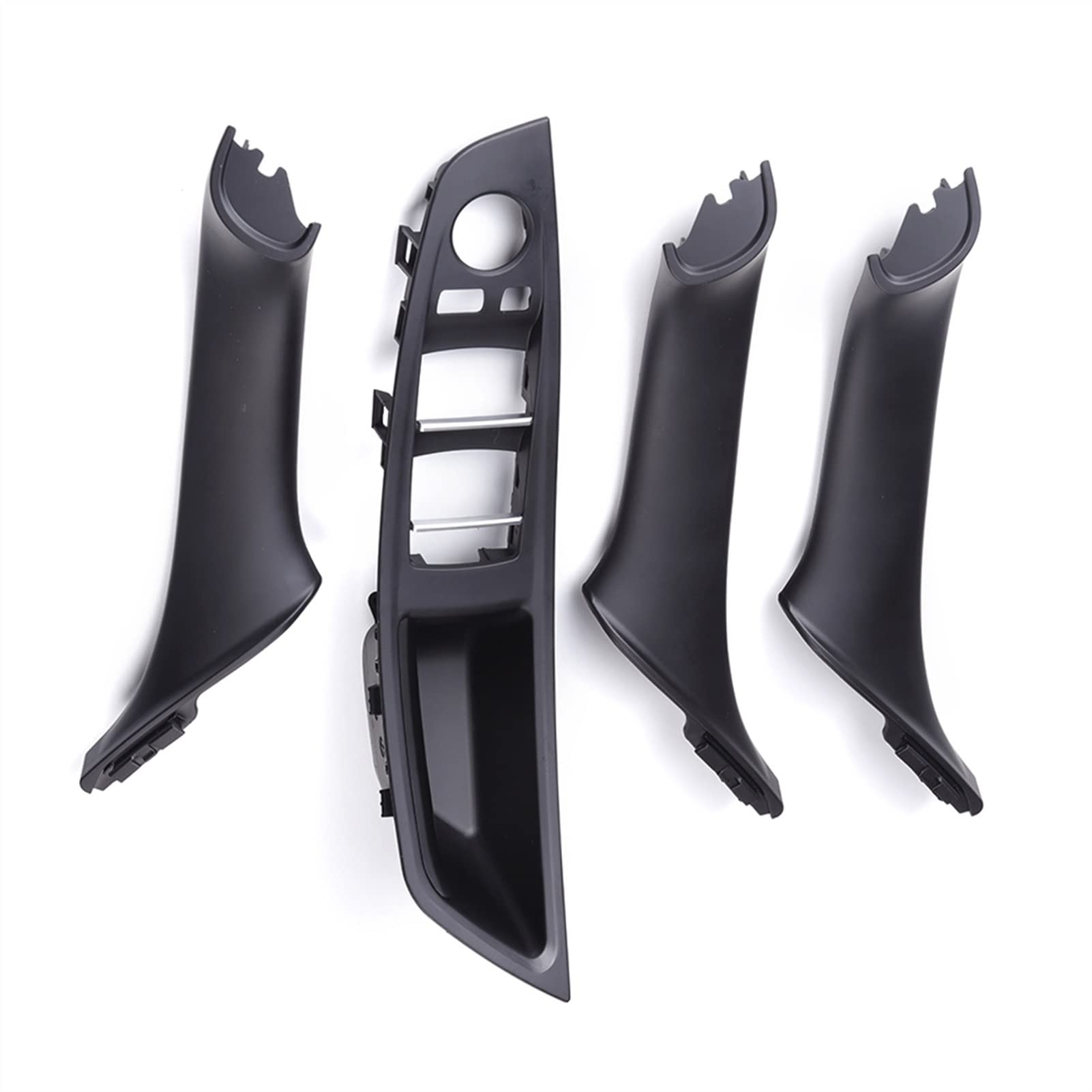 Clynex 4 Teile/Satz Auto Innentür Armest Griff Fensterheber Schalter Taste Rahmen Panel, for, for F10 F11 F18 5 Serie 2010-2017 Auto-Innentürgriff(Black) von Clynex