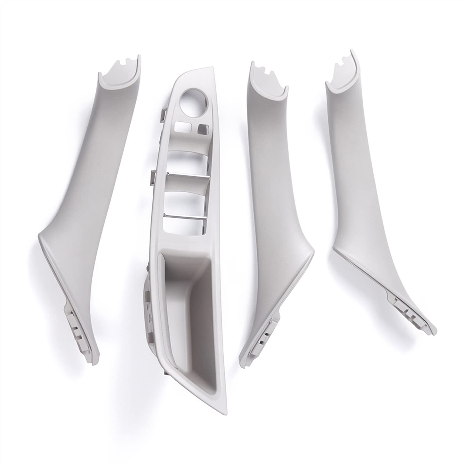 Clynex 4 Teile/Satz Auto Innentür Armest Griff Fensterheber Schalter Taste Rahmen Panel, for, for F10 F11 F18 5 Serie 2010-2017 Auto-Innentürgriff(Grey) von Clynex