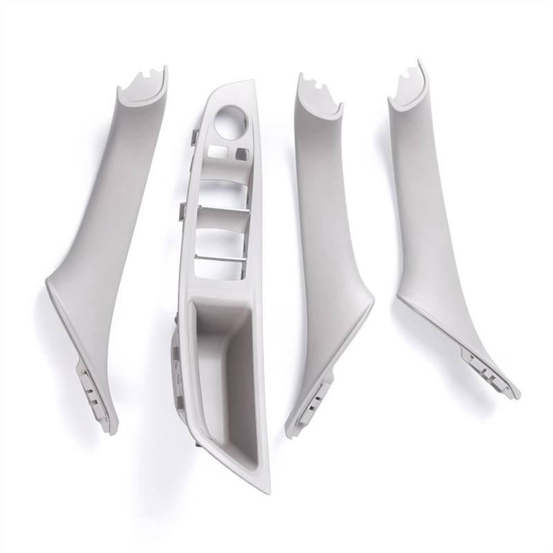 Clynex 4 Teile/Satz Auto Innentür Armest Griff Fensterheber Schalter Taste Rahmen Panel, for, for F10 F11 F18 5 Serie 2010-2017 Auto-Innentürgriff(Grey) von Clynex