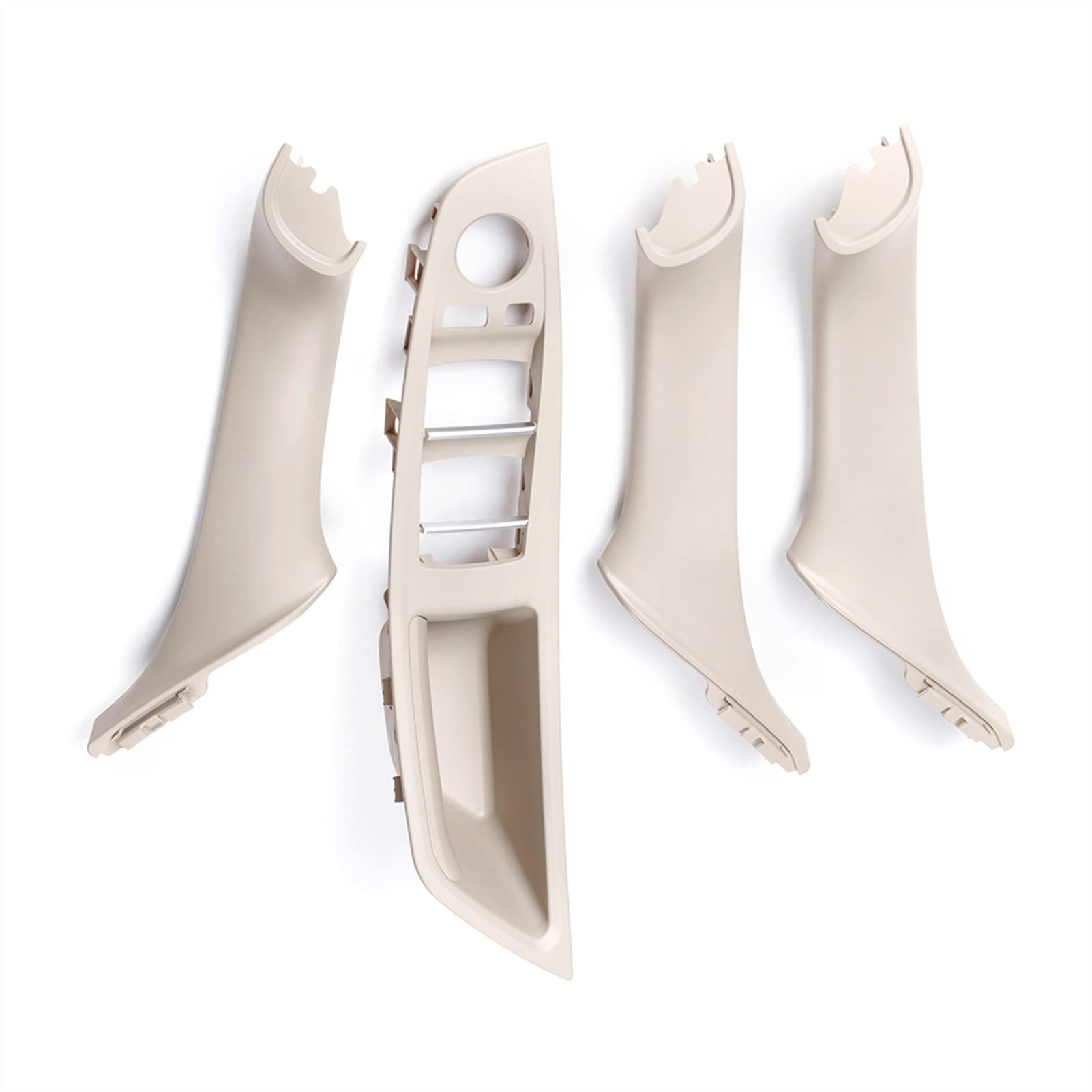 Clynex 4 Teile/Satz Auto Innentür Armest Griff Fensterheber Schalter Taste Rahmen Panel, for, for F10 F11 F18 5 Serie 2010-2017 Auto-Innentürgriff(Off-White) von Clynex