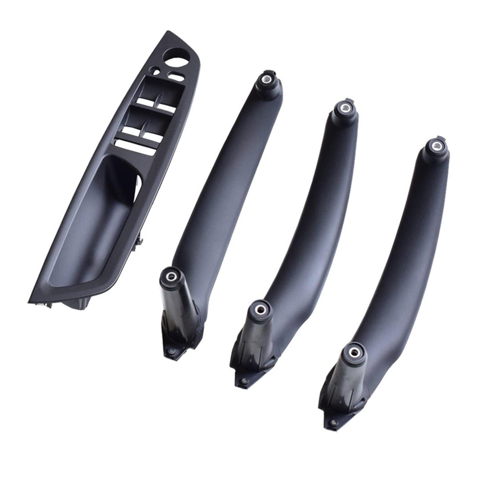 Clynex 4 Teile/Satz LHD Links Hand Fahrer Tür Pull Griffe Kit Auto Innen Ersatzteile, for, for X5 X6 E70 E71 2007-2013 Auto-Innentürgriff(Black 4Pcs LHD) von Clynex