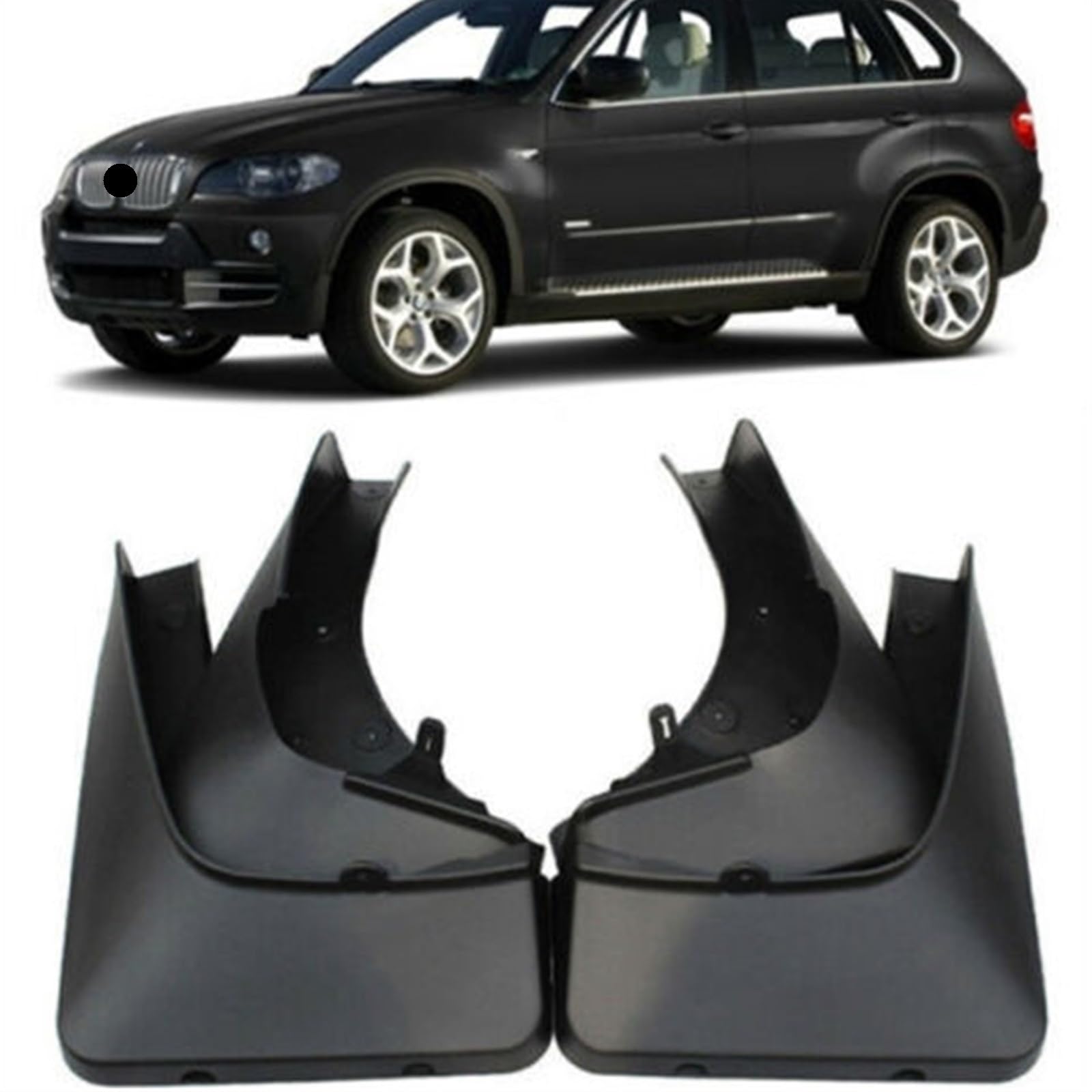 Clynex 4-teiliges Set mit Schmutzfängern vorne und hinten, for, X5 E70 2007-2013, Spritzschutz mit Befestigungsschrauben 82160428644 Auto-Schmutzfänger Clynex 4-teiliges Set mit Schmutzfängern vorne und hinten, for, X5 E70 2007-2013, Spritzschutz mit Befestigungsschrauben 82160428644 Auto-Schmutzfänger von Clynex