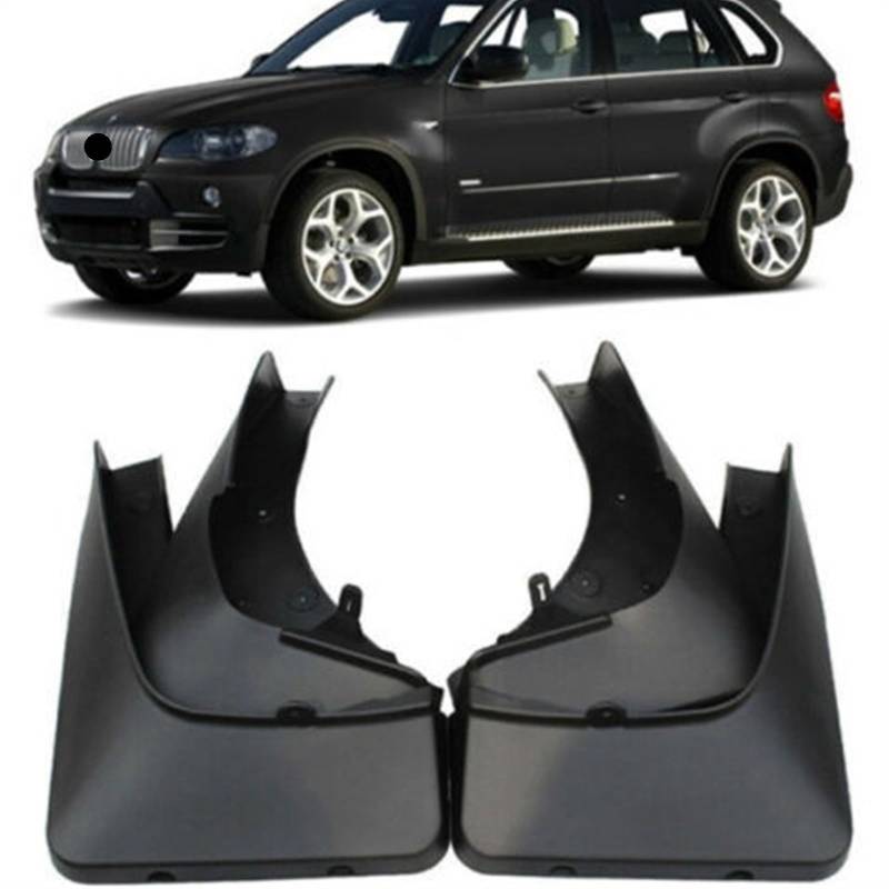 Clynex 4-teiliges Set mit Schmutzfängern vorne und hinten, for, X5 E70 2007-2013, Spritzschutz mit Befestigungsschrauben 82160428644 Auto-Schmutzfänger von Clynex