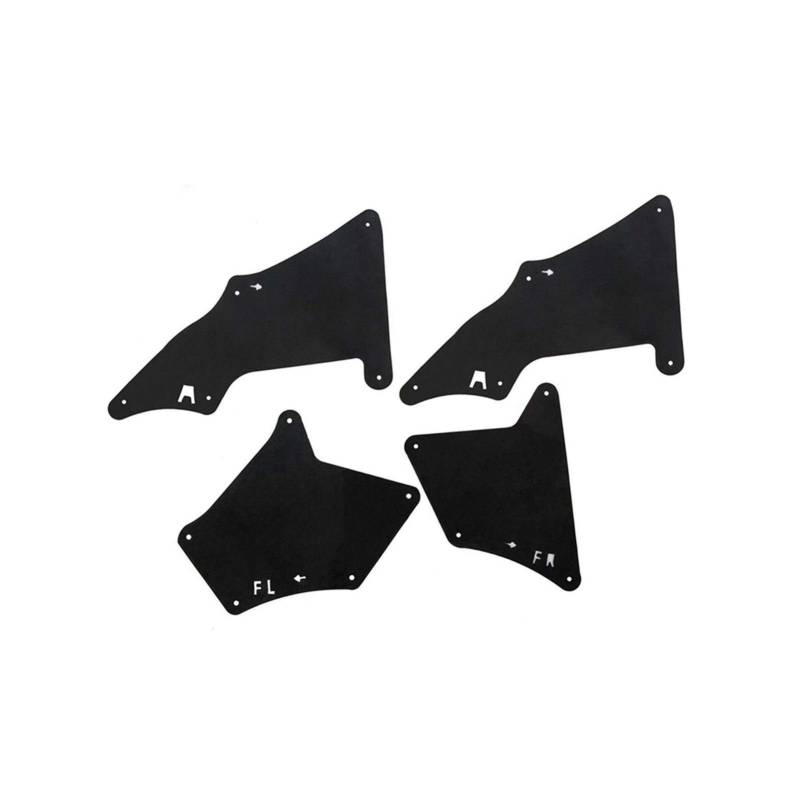 Clynex 4er-Set Spritzschutz for Toyota 4Runner Kotflügelverkleidung Schürze Spritzschutz Klappenschürze Spritzschutz Auto-Schmutzfänger von Clynex