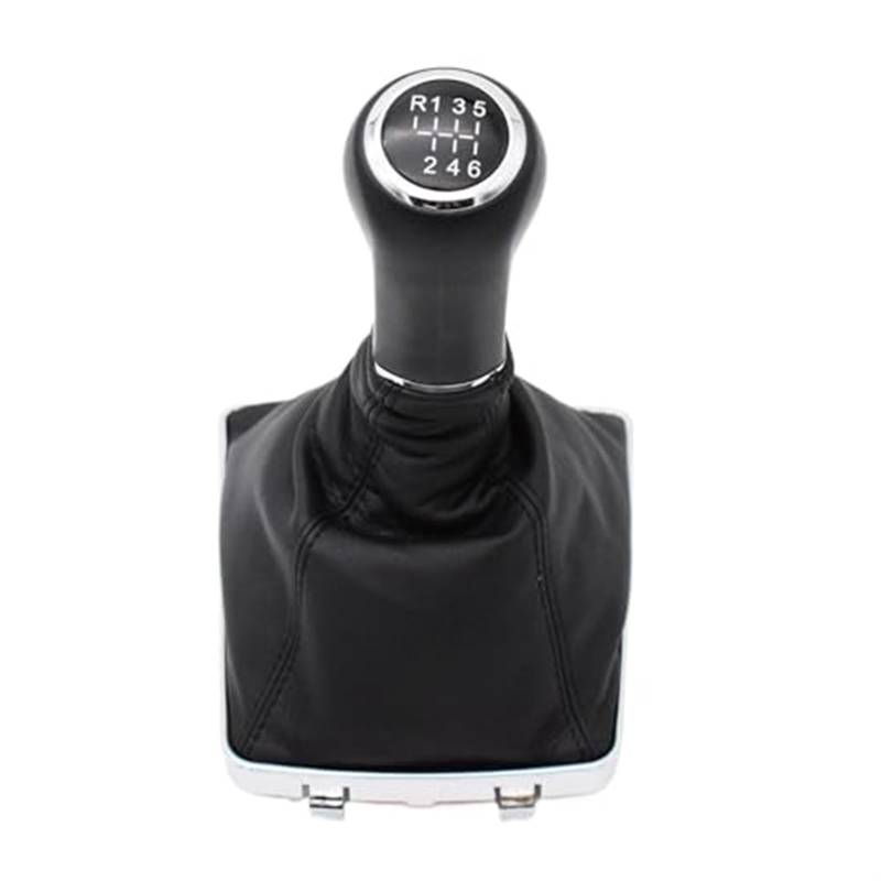 Clynex 5/6 Gang Auto Schaltknauf Abdeckung, for Opel, for Vauxhall, Astra H 2005-2009 Lever Stick Gaitor Boot Auto-Schaltknauf(Black 6-Speed) von Clynex