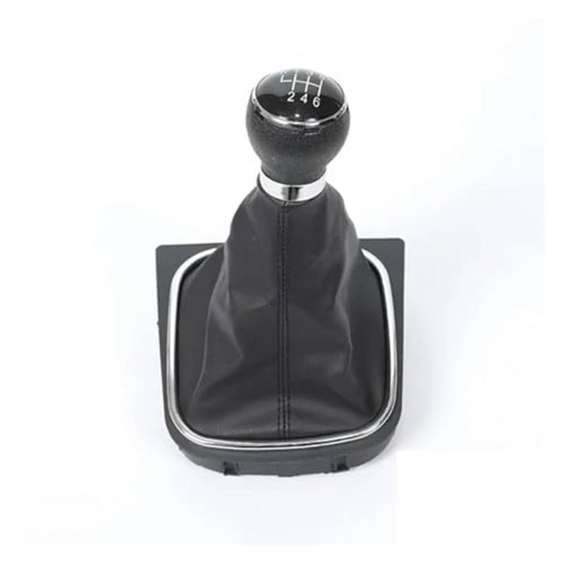 Clynex 5-Gang-6-Gang-Auto-Schaltknauf-Hebelabdeckung, for Golf, 6 VI MK6, for Jetta, 5, for Golf, 5 V MK5 Handball Auto-Schaltknauf(6 Speed Black Line) von Clynex