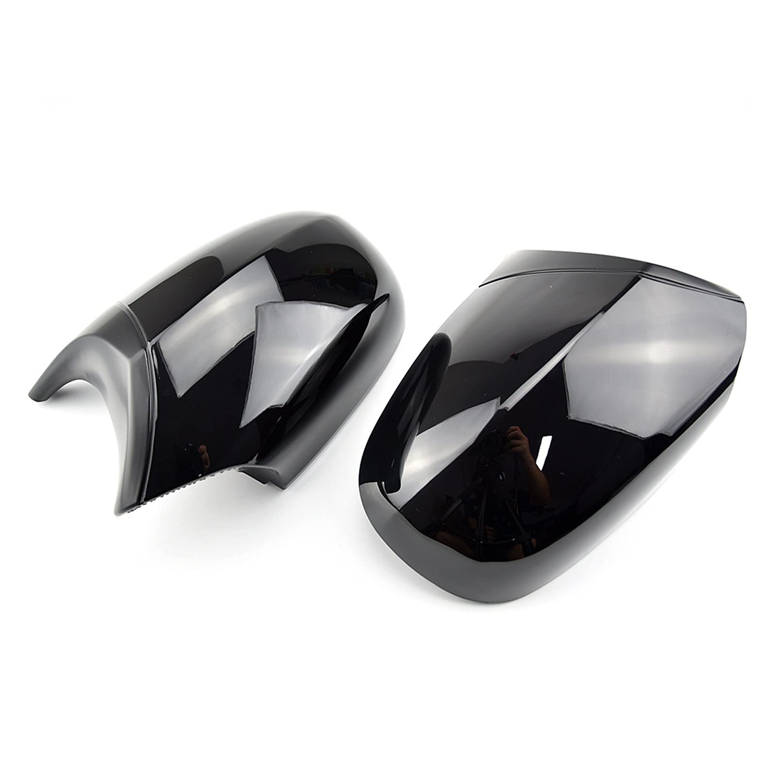 Clynex A Pair Car Rear Mirror Cap Cover Replacement Side Mirror Cover Caps, for, E90 E91 LCI 2008-2011 E92 E93 LCI 2010-2013 Auto-Außenspiegelabdeckung(Bright Black) von Clynex