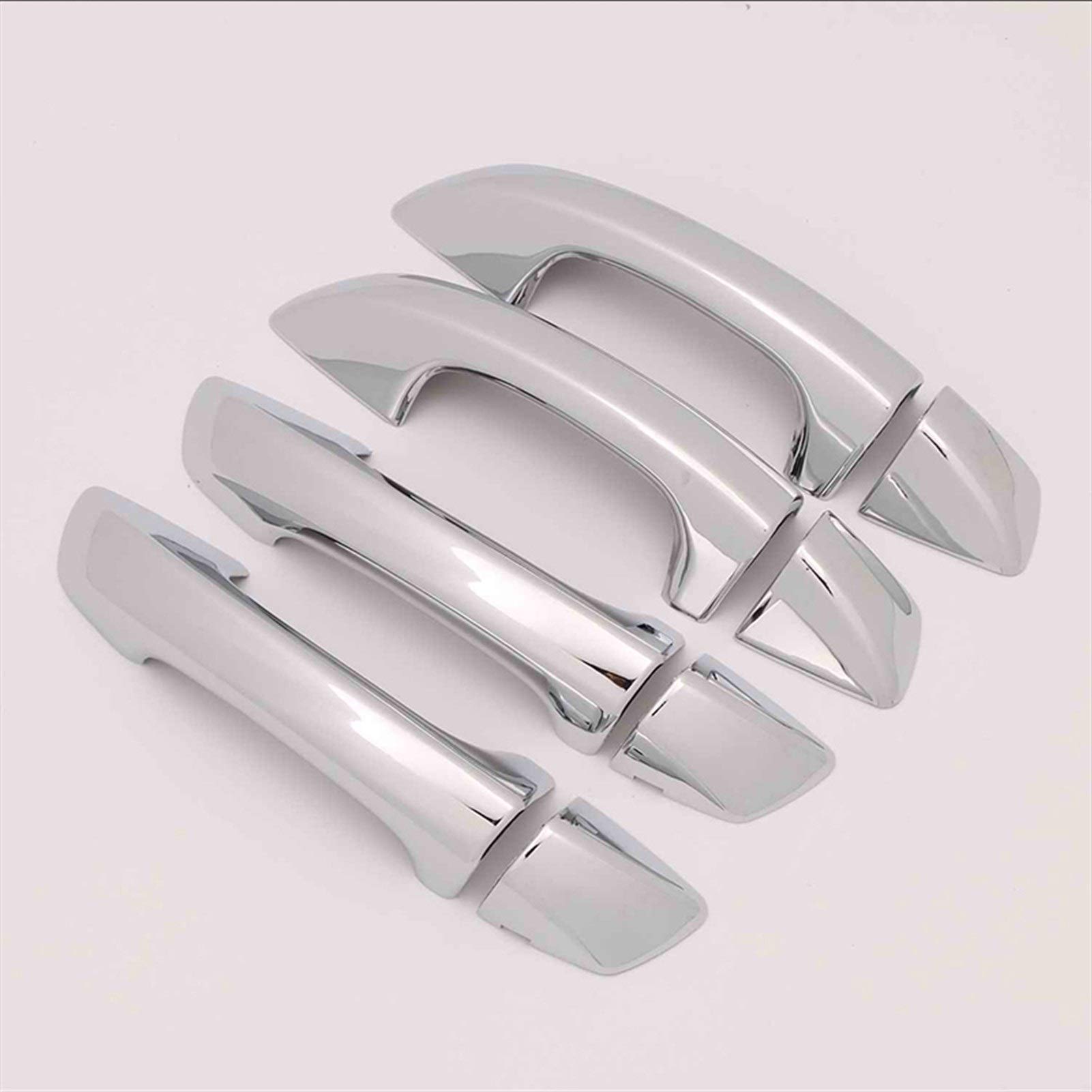 Clynex ABS-Autotürgriff-Schüsselbecher-Abdeckung, Chrom-Silber-Abdeckung, for VW, for Sharan, zweite Generation 2010–2018 Abdeckung für Außentürgriffe(Handle Cover) von Clynex
