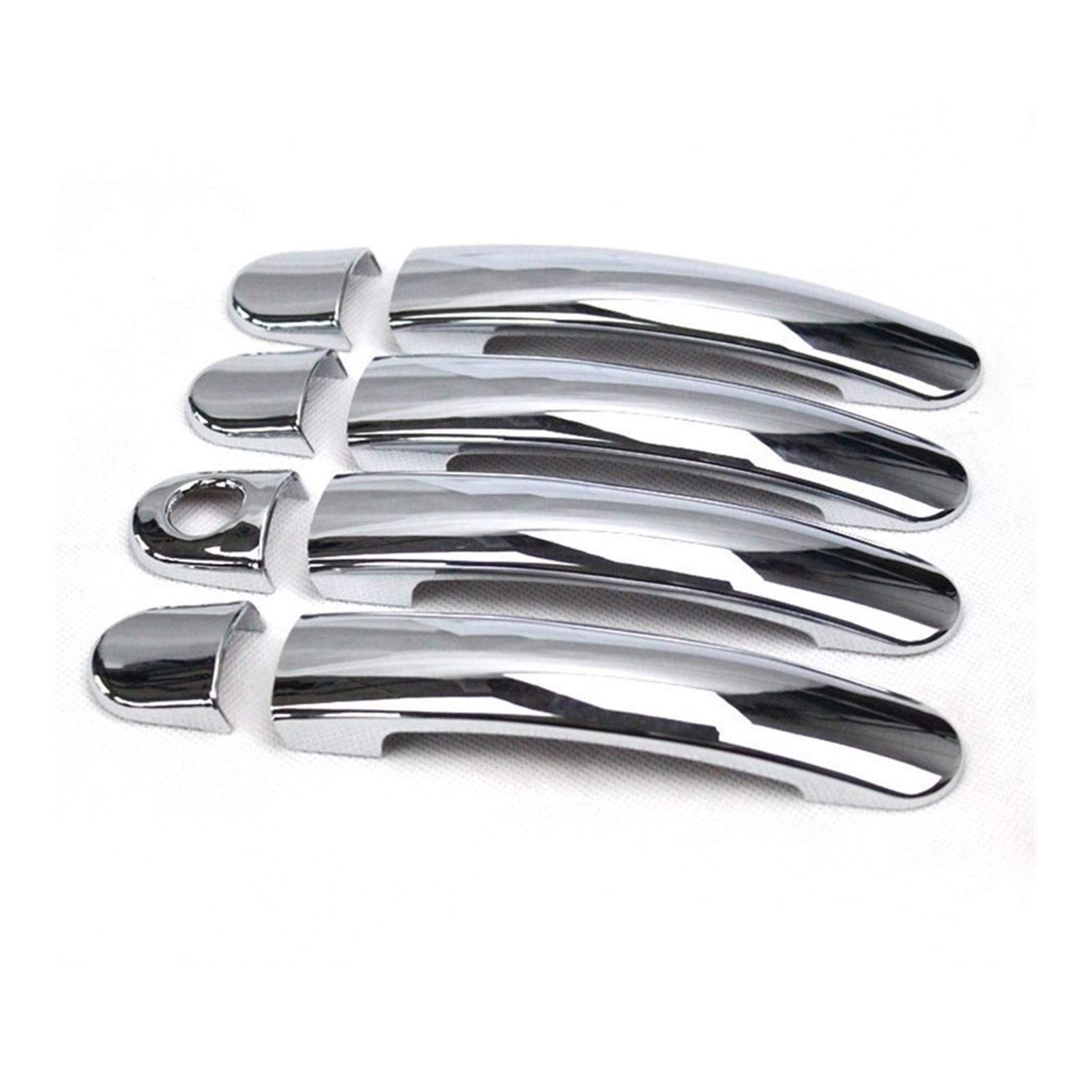 Clynex ABS-Chrom-Auto-Seitentürgriff-Abdeckungs-Cup-Bowl-Zieraufkleber, for VW, for Polo, 2010–2017, Auto-Außentürgriff-Abdeckungs-Zierleiste Abdeckung für Außentürgriffe(Door Handle) von Clynex