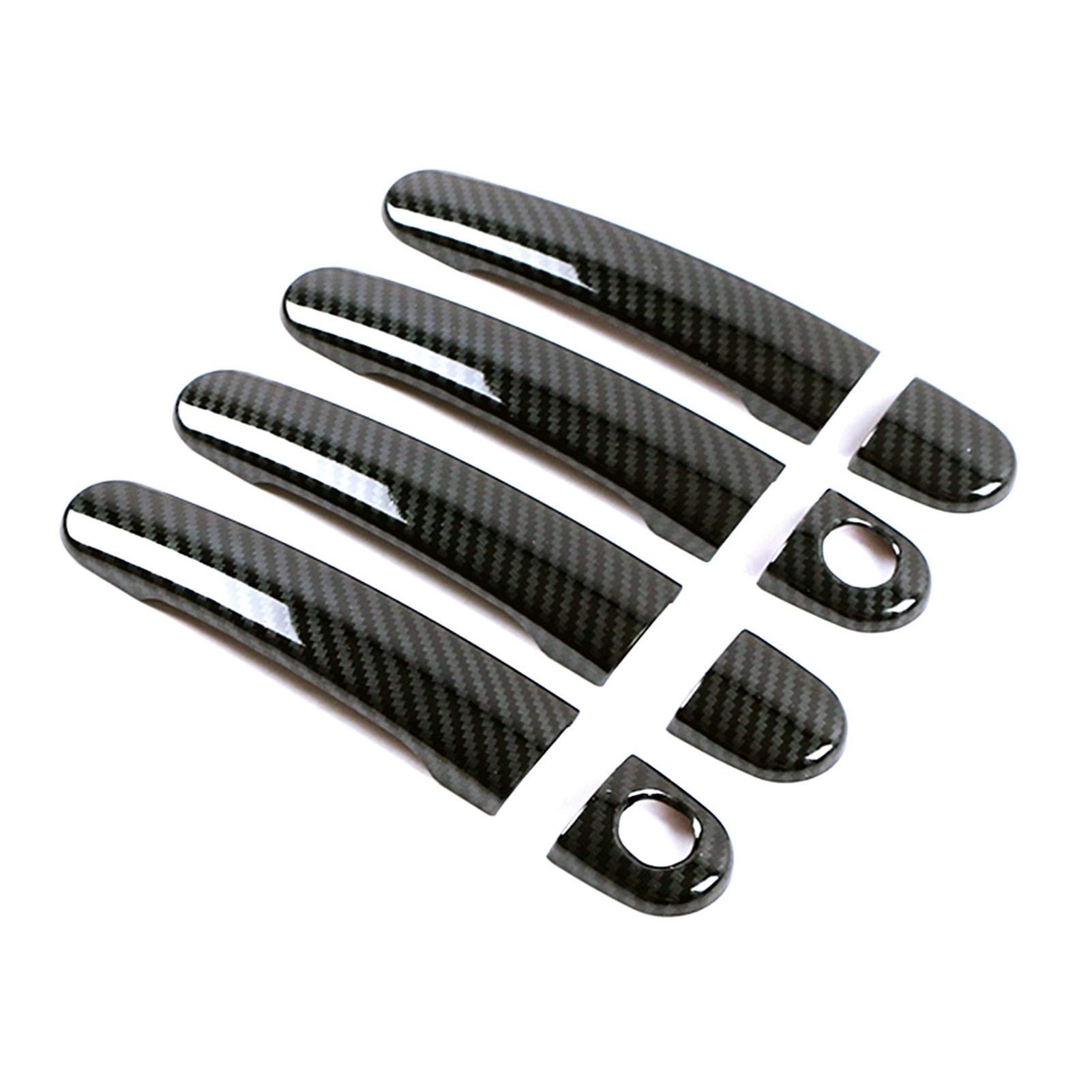 Clynex Äußere Seitentürgriffabdeckung, Türschüssel-Zierleiste, Rahmenblende, for Skoda, for Superb B5 Yeti Rapid Citigo, mit Kohlefaser bedruckter Außentürgriff Abdeckung für Außentürgriffe(2 Key Hole Clynex Äußere Seitentürgriffabdeckung, Türschüssel-Zierleiste, Rahmenblende, for Skoda, for Superb B5 Yeti Rapid Citigo, mit Kohlefaser bedruckter Außentürgriff Abdeckung für Außentürgriffe(2 Key Hole von Clynex