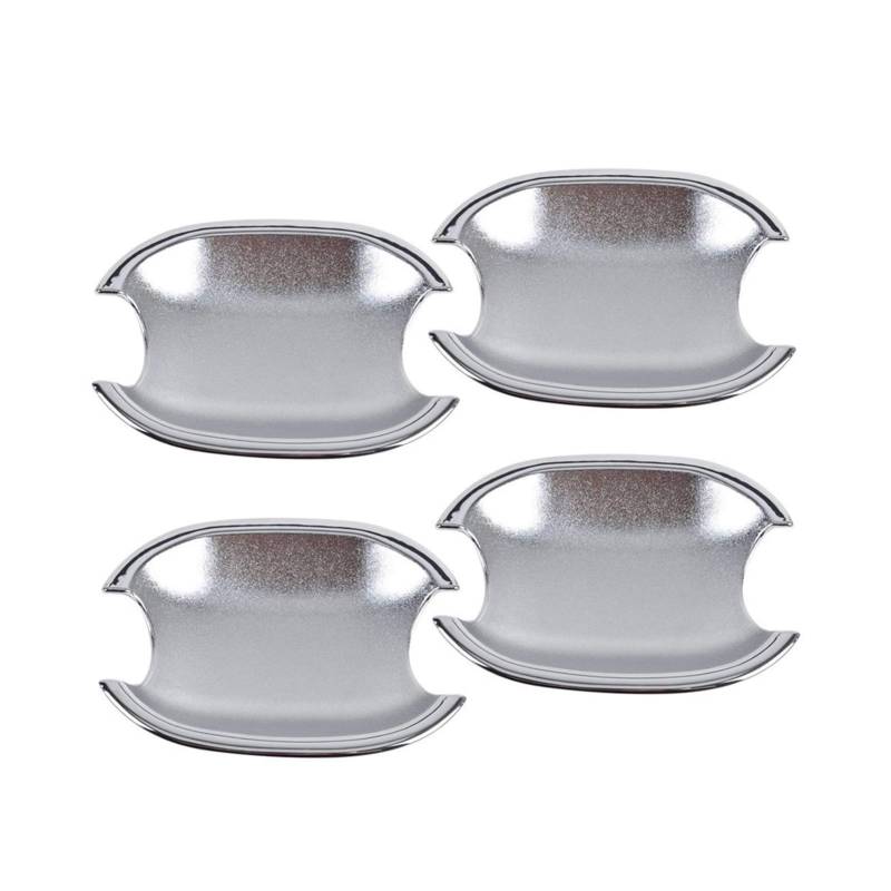 Clynex Äußere verdreifachte Chrom-Türgriff-Fangschalen-Cup-Abdeckungs-Zierleisten, for Peugeot 207 308 407, for Citroen, C4 C6 C4 Picasso Abdeckung für Außentürgriffe von Clynex