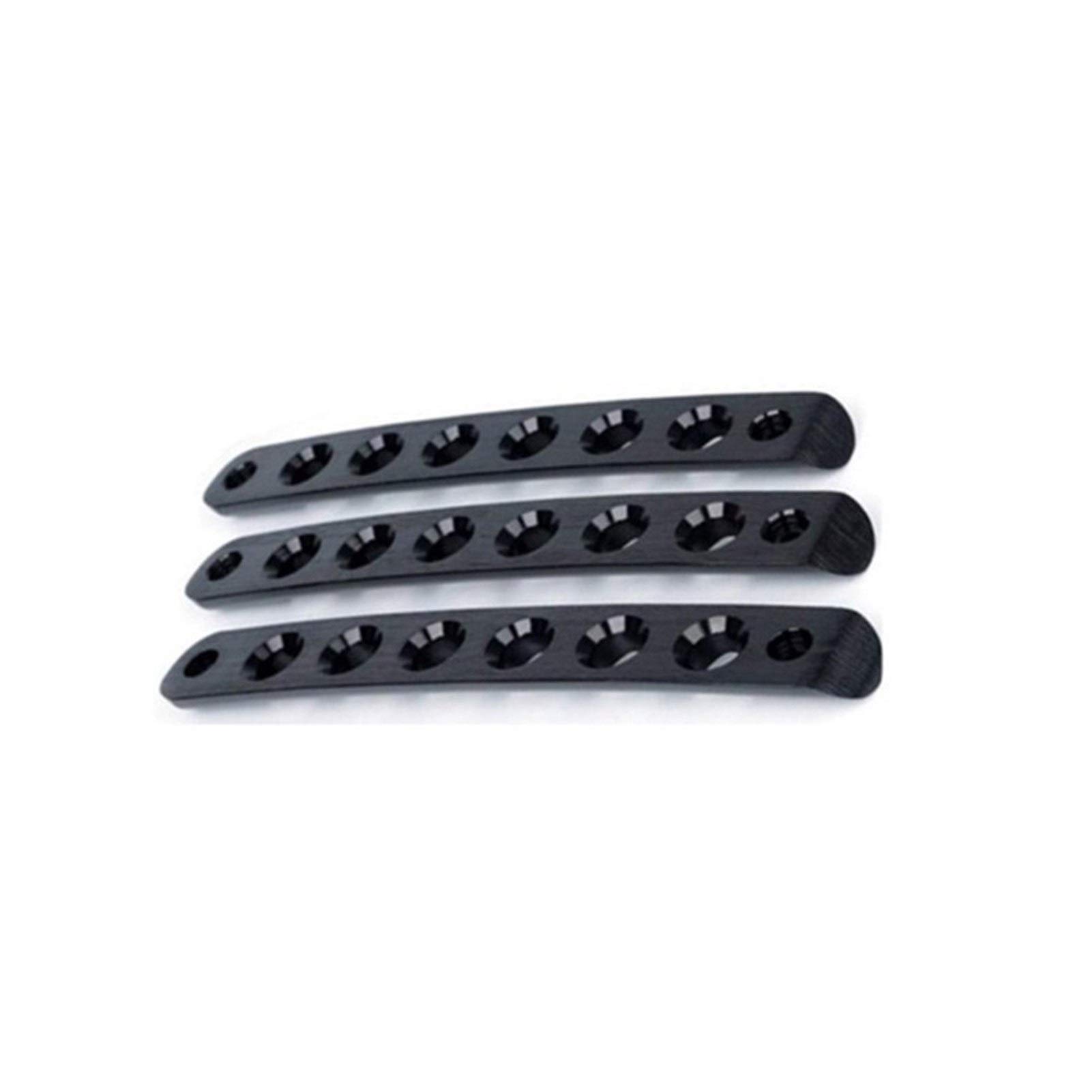 Clynex Auto-Außentürgriff-Abdeckungsverkleidung, for Jeep, Wrangler JK 2007–2016, Vordertür, Aluminium-Haltegriff-Abdeckung, Türgriff-Einsatz Abdeckung für Außentürgriffe(3X Black) von Clynex