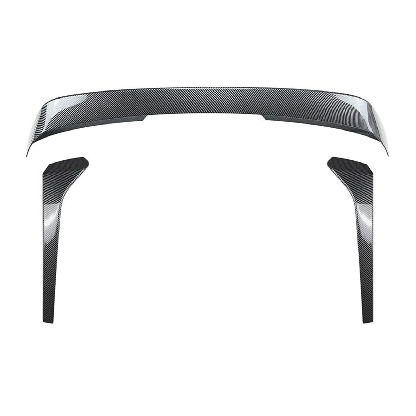 Clynex Auto-Heck-Dach-Seitenspoiler, Flügel, Heck, Tuning, Kofferraumlippe, for Tiguan, for MK2 2017–2023, Standard-Änderung, R-Linie, Außenkörper-Set, Schwarz(Carbon Look Set) von Clynex