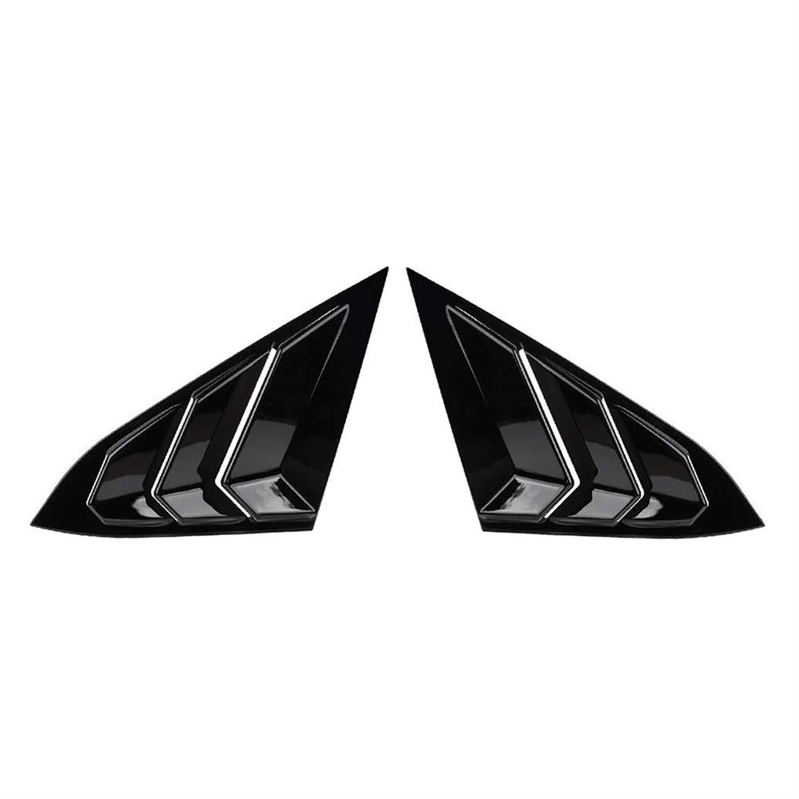 Clynex Auto-Heckfenster-Lamellenverschluss, Seitenschlitz-Abdeckung, Verkleidung, Seitenfenster-Lamellen, Lüftungsschlitz-Abdeckung, for Civic, 10. Generation 2016 2017–2019(Carbon) von Clynex