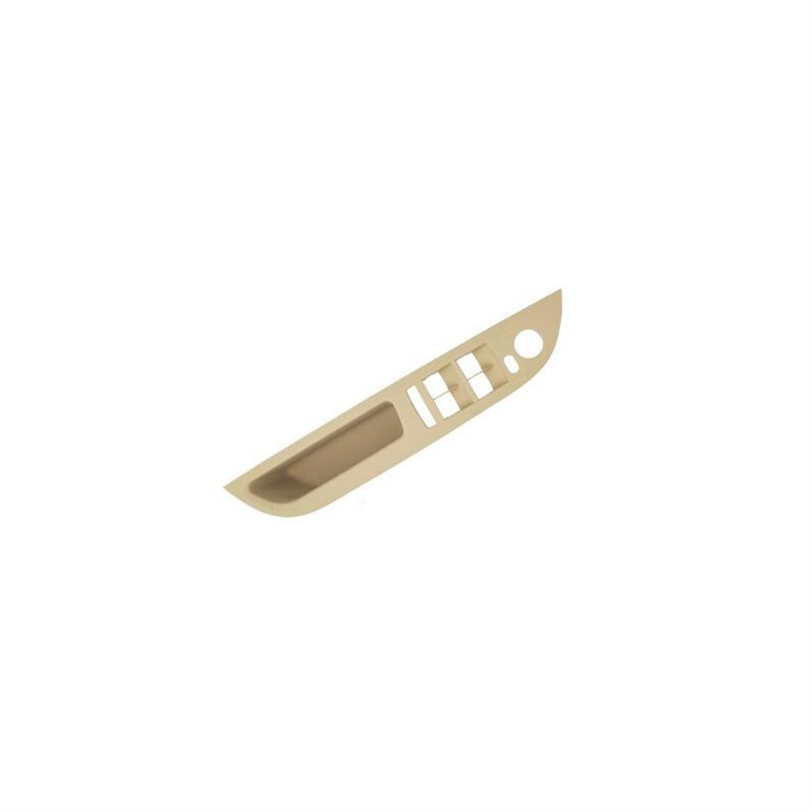 Clynex Auto-Innengriff-Innentür-Armlehnenverkleidung, Zugverkleidungsabdeckung, for, for 5er E60, Beige Schwarz Links rechts Auto-Innentürgriff(Single beige) von Clynex