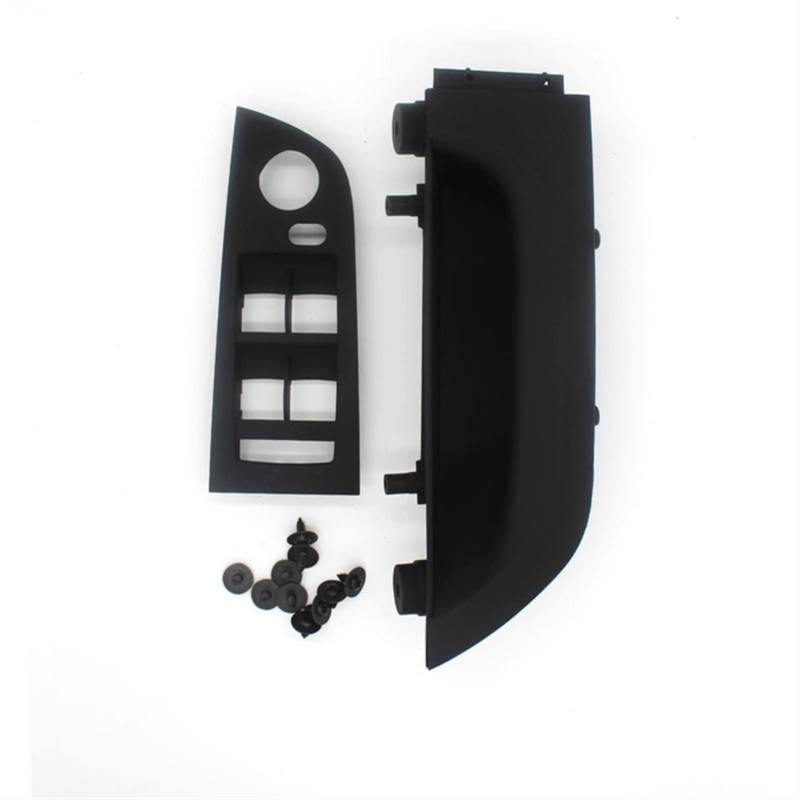 Clynex Auto-Innengriff-Innenverkleidung for Fahrertürverkleidung, for, for 3er E90 E91 316 318 320 325 328, Beige Schwarz Grau Auto-Innentürgriff(Black) von Clynex