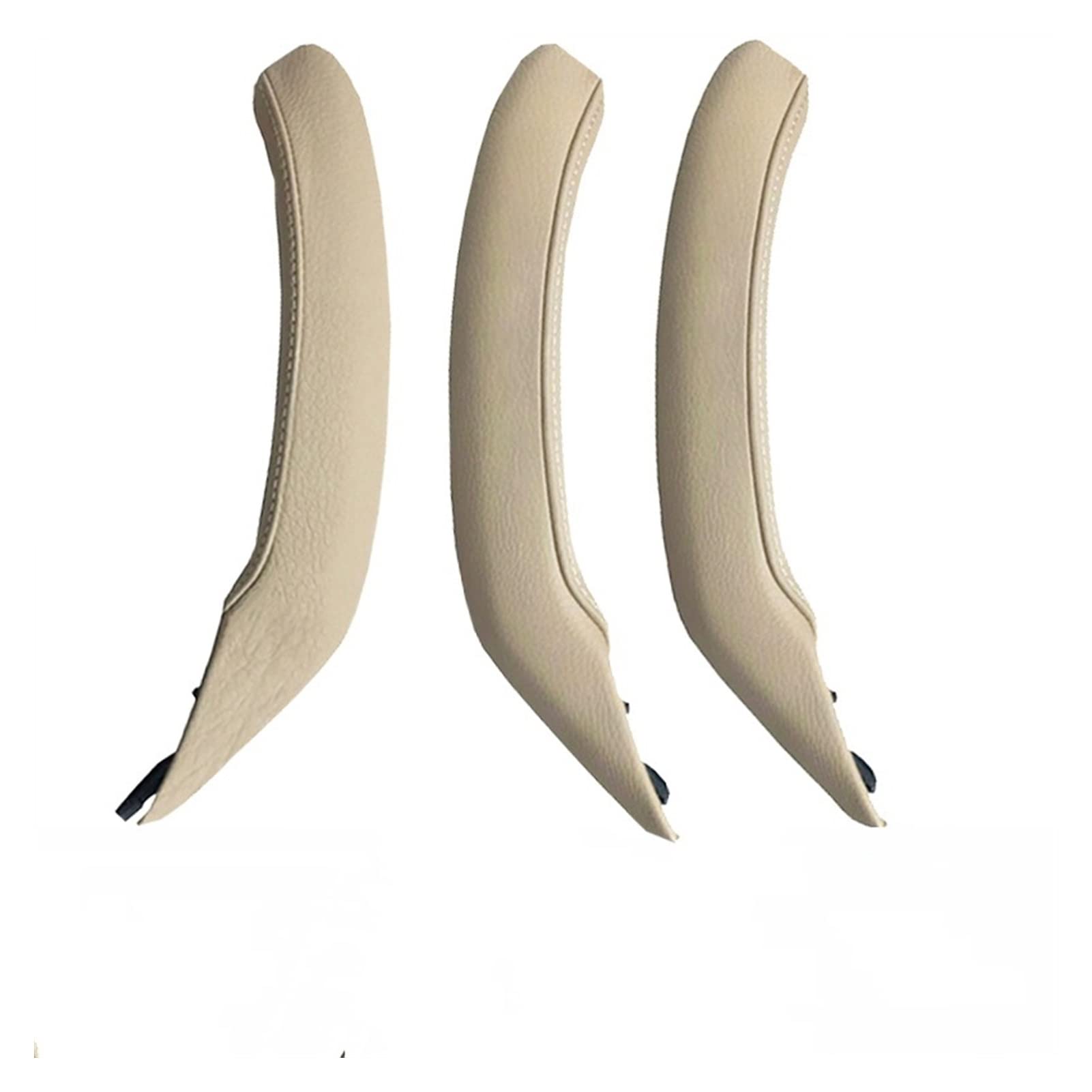 Clynex Auto-Innenraum Links rechts Beifahrertürgriff Haltegriff Lederbezug Verkleidung Ersatz, for, for X3 X4 F25 F26 2010–2016 Auto-Innentürgriff(Beige LHD 3PCS Set) von Clynex
